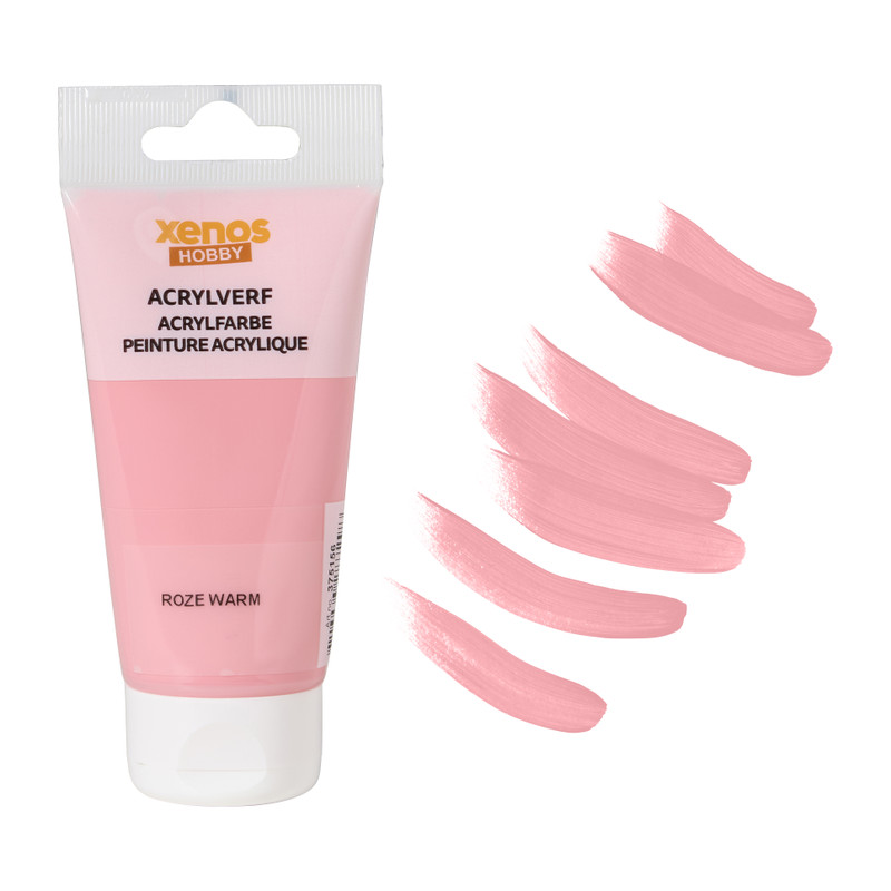 Xenos acrylverf - roze warm - 75 ml 