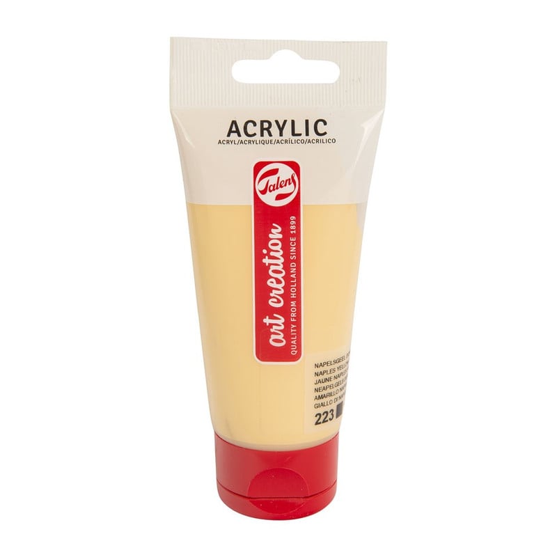 Talens Art Creation acrylverf - lichtgeel 223 - 75 ml