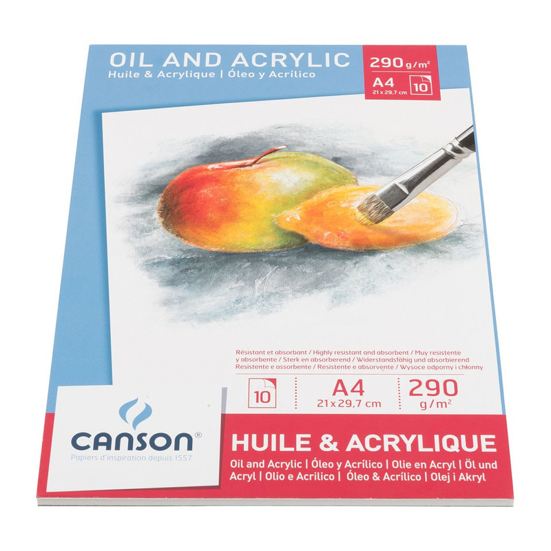Olie-acrylverf papier Canson