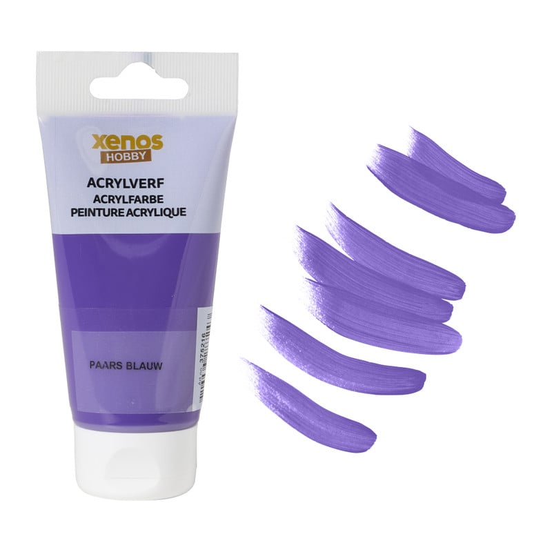 Xenos acrylverf - paars blauw - 75 ml