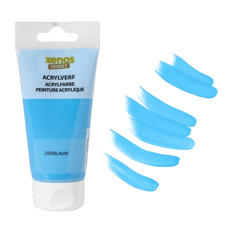 Xenos acrylverf - zeeblauw - 75 ml