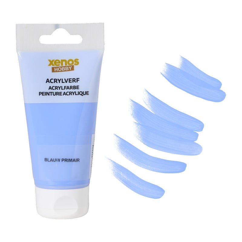 Xenos acrylverf - primair blauw - 75 ml