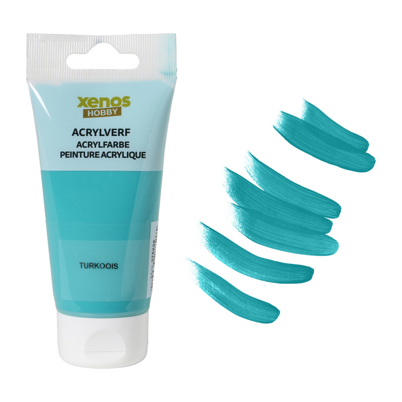 Xenos acrylverf - turquoise - 75 ml