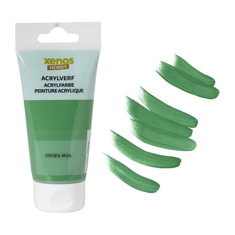 Xenos acrylverf - mos groen - 75 ml