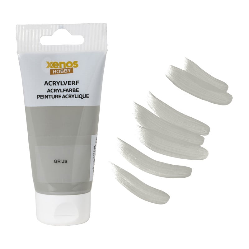 Xenos acrylverf - grijs - 75 ml 