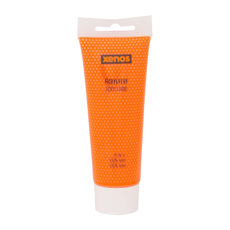 Acrylverf tube - oranje -75 ml