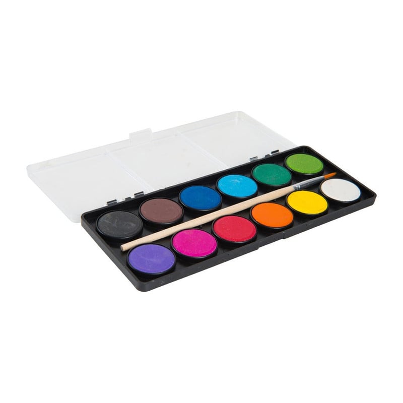 Waterverf - set van 12 kleuren