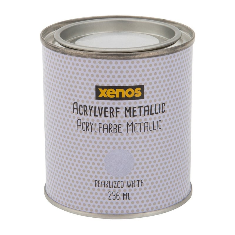 Metallic verf - wit - 236 ml