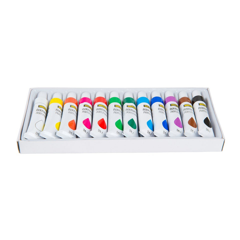 Acrylverf tubes - 12 ml - set van 12