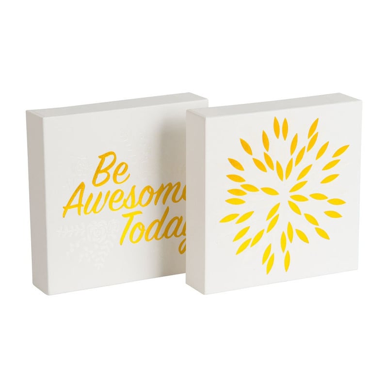 Aquarelcanvas -  Be Awesome - 10x10 cm