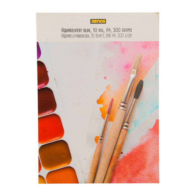 Aquarelverf blok - 10 vel A4 - 300 grams