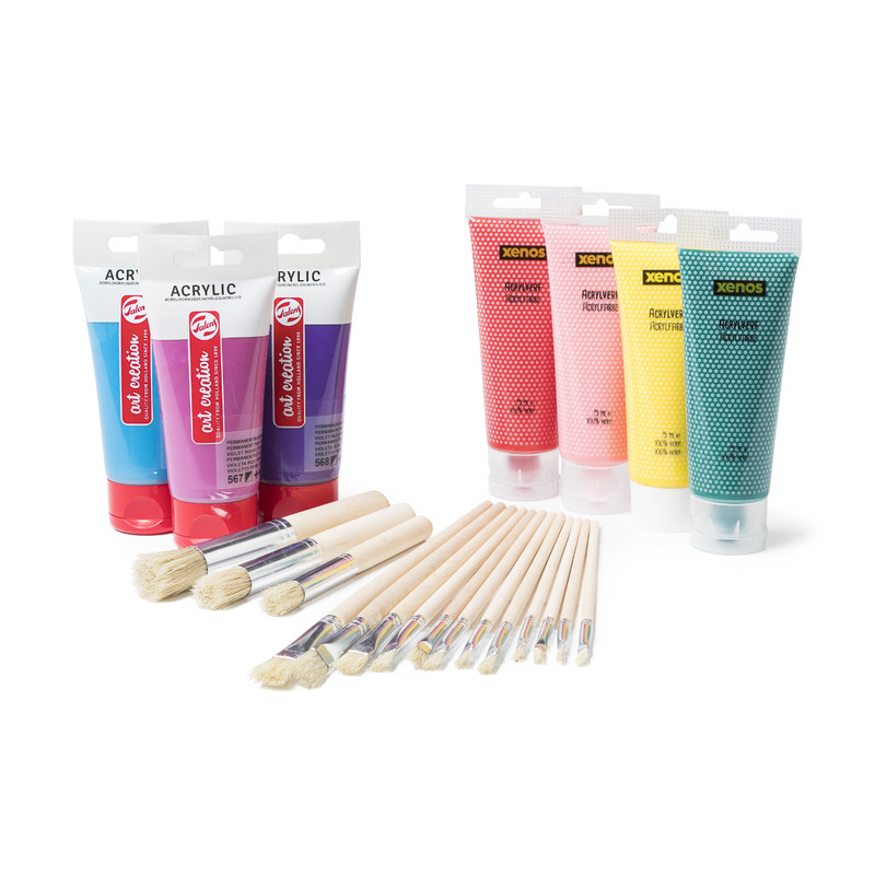Arcylverf in tube - roze - 75 ml 