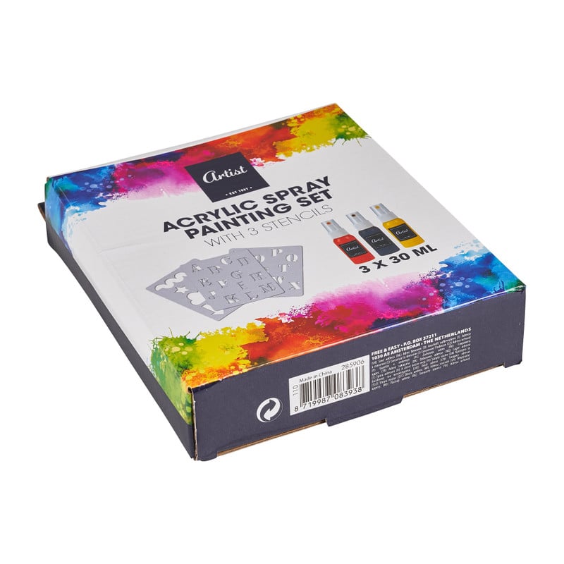 Acryl spuitverf set - 3x30 ml