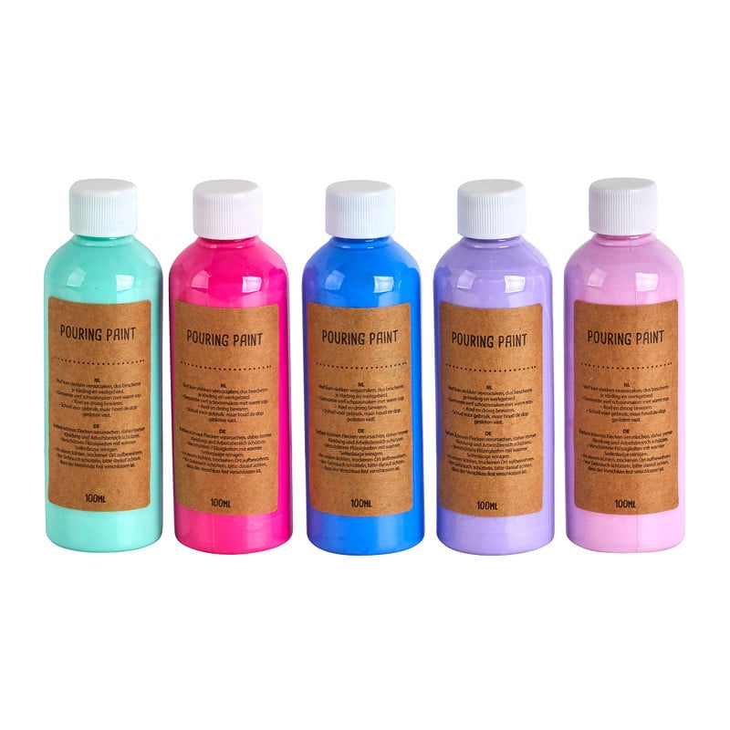 Paint pouring - set van 5 - 100 ml