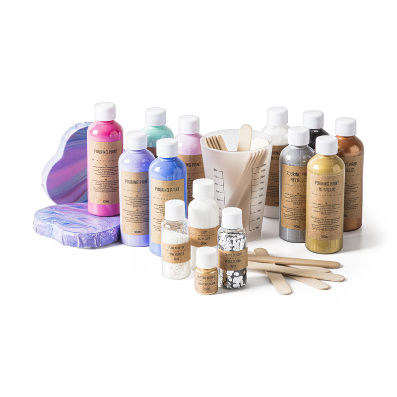 Roerstaafjes paint pouring - set van 20