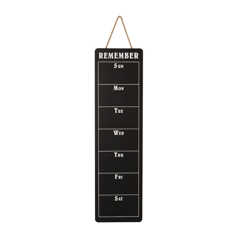 Weekplanner Sunday/Saturday - 30x110 cm