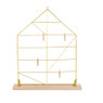 Kaartenrekje huisje staand - goud - 40x60x47cm