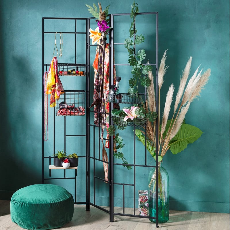 Wandrek/kamerscherm - 3-delig - 122x170x2 cm