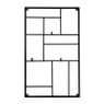 Wandrek XL met clips - 90x55x3 cm