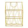Tijdschriftenrek- goud - 26x9x35 cm