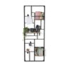 Wandrek XXL met clips - 150x55 cm - zwart