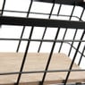 Wandrek mandje - 9.5x25x8.5 cm - zwart