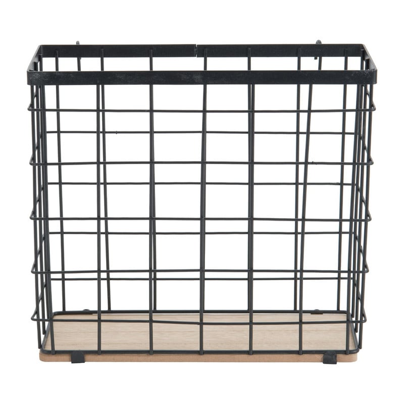 Mandje voor wandrek - 22x24x9 cm - zwart