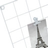 Wandrekje Square met clips - 60x60 cm - wit