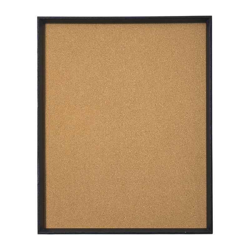Prikbord - bruin/zwart - 42x52x3 cm