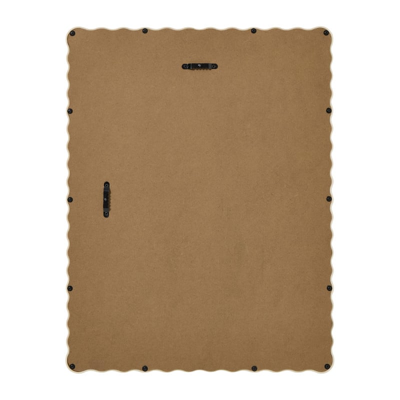Prikbord met golfrand klein - beige - 44x34 cm