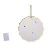 Magneetbord golfrand - beige - ø51x2 cm