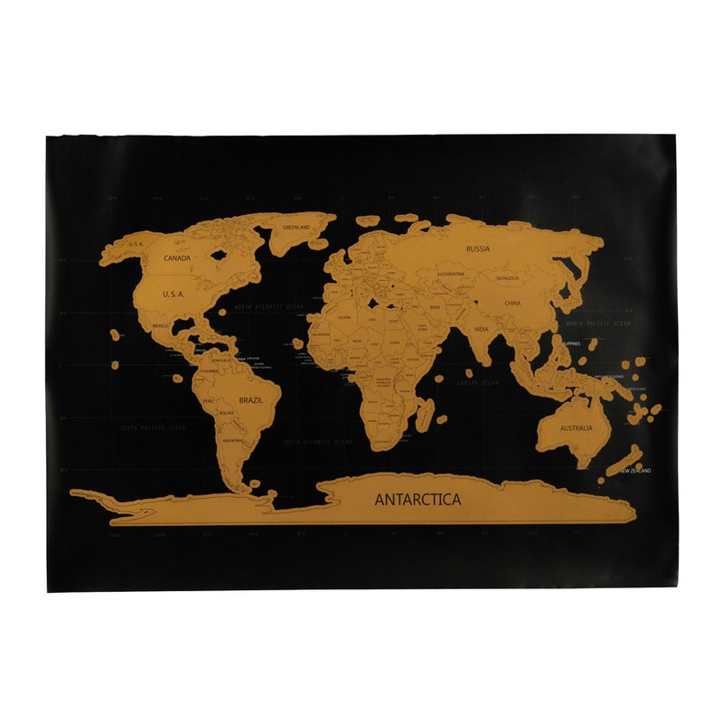 Worldscratch map - 42x30 cm