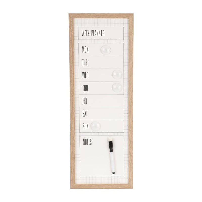 Whiteboard weekplanner smal - 55x20
