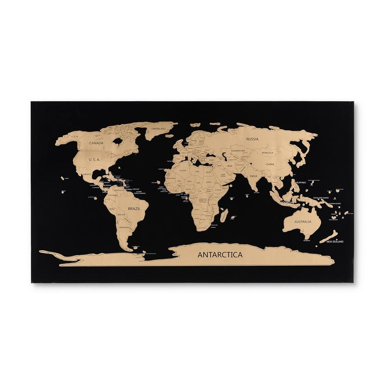 World scratch map - 80x45 cm 