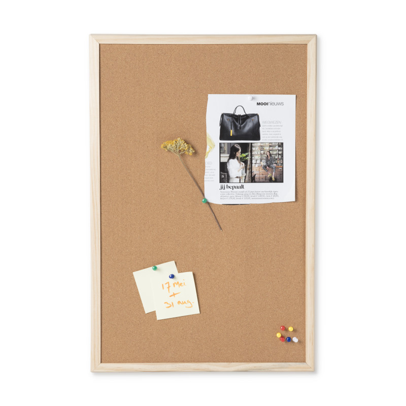 Prikbord met prikkers - 40x60 cm 