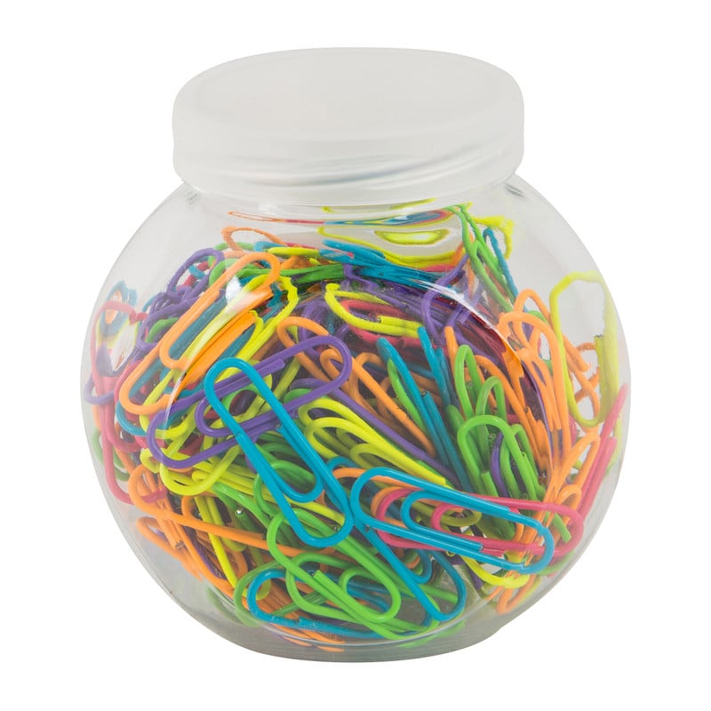 Paperclips in pot