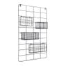 Wandrek metaal - 80x50 cm - zwart