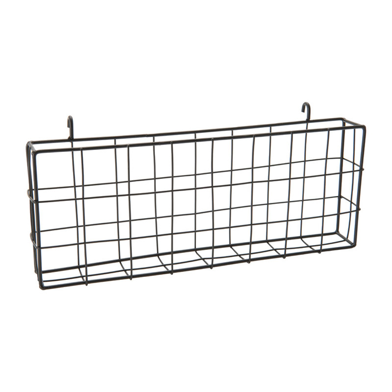 Bakje voor wandrek - 30x14 cm - zwart