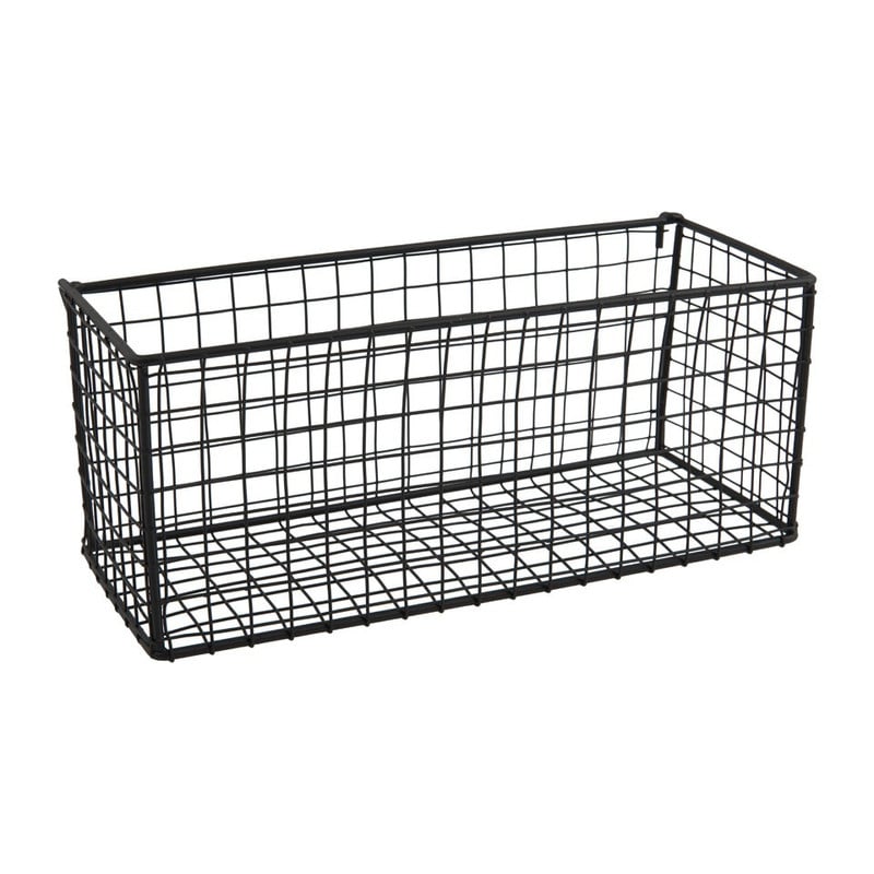 Bakje voor wandrek - zwart - 24x10 cm