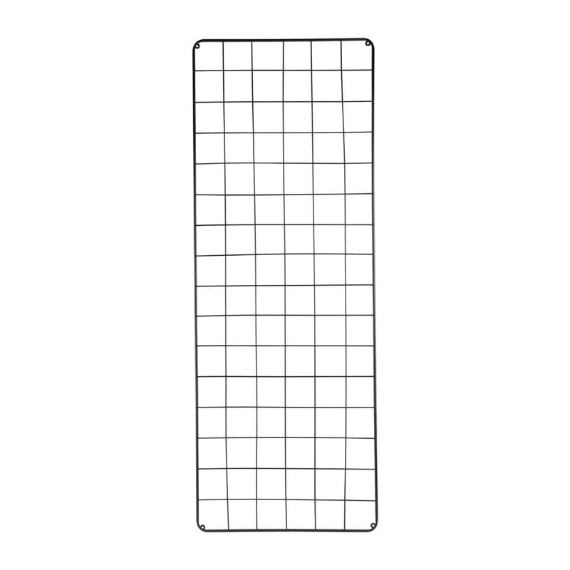 Wandrek metaal squars - 150x55 cm - zwart