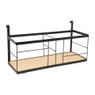 Plantenbakje voor wandrek - zwart - 40x16,5x20 cm