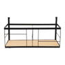 Plantenbakje voor wandrek - zwart - 40x16,5x20 cm