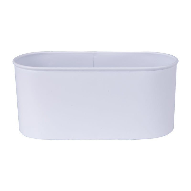 Opbergbakje voor wandrek - wit - 18x8 cm