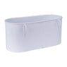 Opbergbakje voor wandrek - wit - 18x8 cm