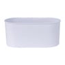 Opbergbakje voor wandrek - wit - 18x8 cm