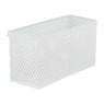 Opbergbakje voor wandrek - wit - 20x8 cm 