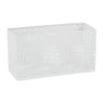Opbergbakje voor wandrek - wit - 20x8 cm 