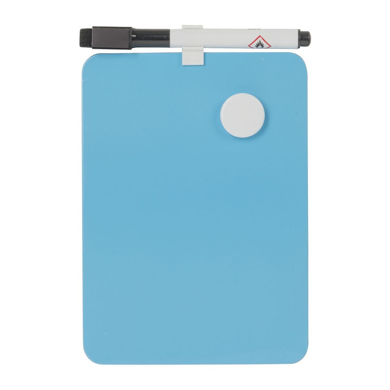 Magnetisch memobord - 13x18 cm - blauw