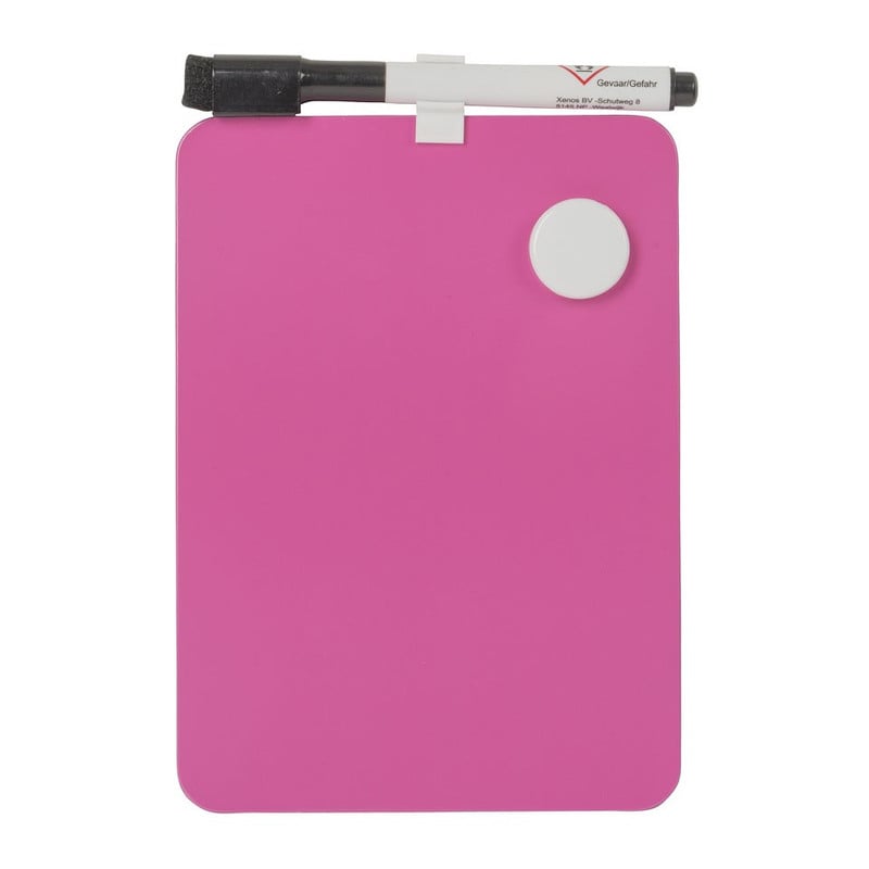 Magnetisch memobord - 13x18 cm - roze