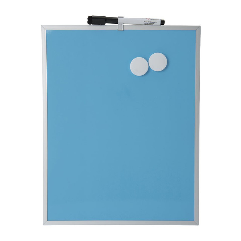 Magnetisch memobord - 28x35 cm - blauw